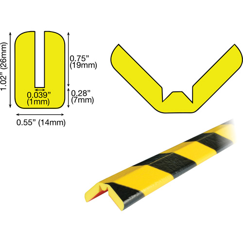 W Profile 5M Edge Protection Bumper Guard, 16.42' Long M & M Nord Ouest Inc