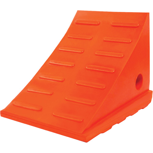 35 Ton General Purpose Wheel Chock, Urethane, Orange M & M Nord Ouest Inc