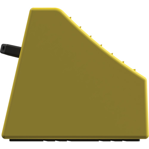 Checkers Safety Heavy-Duty Ultra Class Mining Wheel Chock without Bracket, HDPE, Yellow, 14-1/2" W x 17-1/2" D x 16" H M & M Nord Ouest Inc