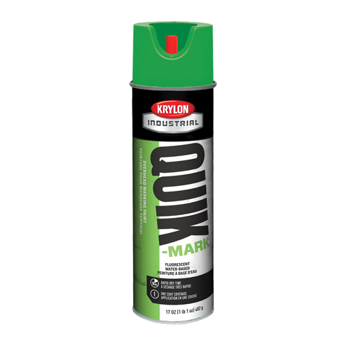 Peinture de marquage industrielle &agrave; base d'eau pour le travail en hauteur Quik-Mark, 17 oz, Canette a&eacute;rosol M & M Nord Ouest Inc