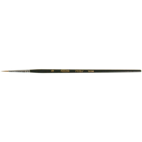 Pinceau d'artiste, Largeur de la brosse de 1/16", Martre rouge, Manche &agrave; Bois M & M Nord Ouest Inc