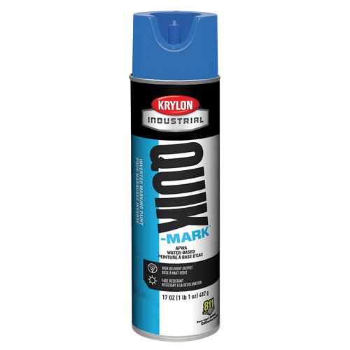 Peinture de marquage industrielle invers&eacute;e &agrave; base d'eau Quik-Mark, 17 oz, Canette a&eacute;rosol M & M Nord Ouest Inc