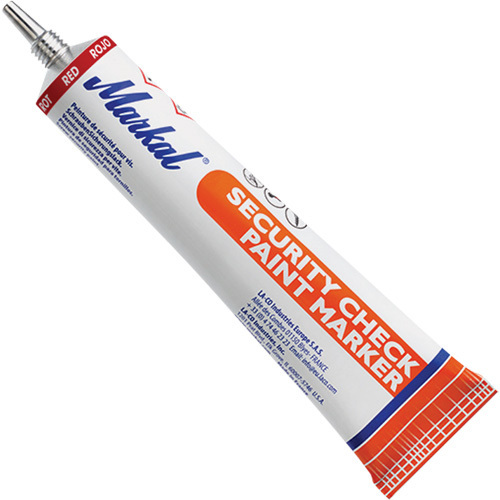 Security Check Paint Marker, 1.7 oz., Tube, Red M & M Nord Ouest Inc