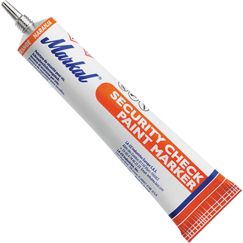 Security Check Paint Marker, 1.7 oz., Tube, Orange M & M Nord Ouest Inc