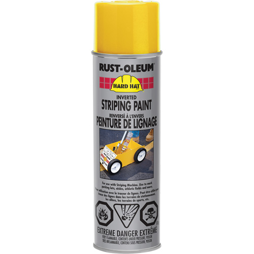 Peinture de lignage en a&eacute;rosol, Jaune, Canette a&eacute;rosol M & M Nord Ouest Inc