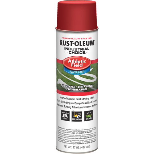 AF1600 Athletic Field Striping Paint, Red, Aerosol Can M & M Nord Ouest Inc