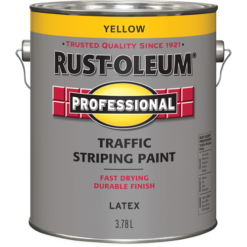 Traffic Striping Paint, Yellow, 3.78 L, Jug M & M Nord Ouest Inc