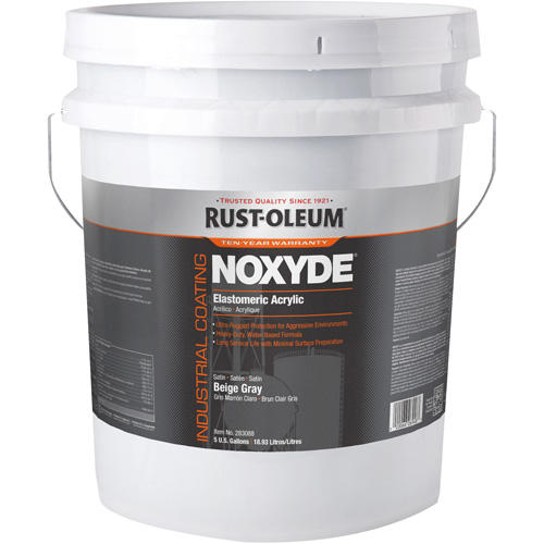 Rev&ecirc;tement acrylique &eacute;lastom&egrave;re Noxyde, 5 gal., Seau, Gris M & M Nord Ouest Inc