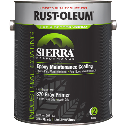 Appr&ecirc;t acrylique &eacute;poxydique &agrave; base d'eau Sierra Performance S70/S71, Gallon, Gris M & M Nord Ouest Inc
