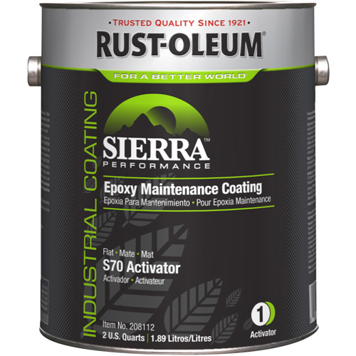 Activateur pour appr&ecirc;t acrylique &eacute;poxydique &agrave; base d'eau Sierra Performance S70/S71, Gallon, Blanc M & M Nord Ouest Inc
