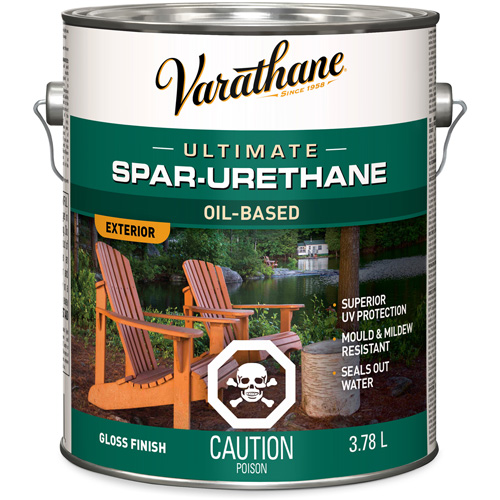 Varathane&reg; Diamond Outdoor Wood Finish, 3.78 L, Clear, Gloss M & M Nord Ouest Inc