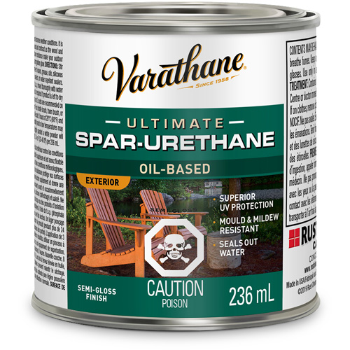 Varathane&reg; Diamond Outdoor Wood Finish, 236 ml, Clear, Semi-Gloss M & M Nord Ouest Inc