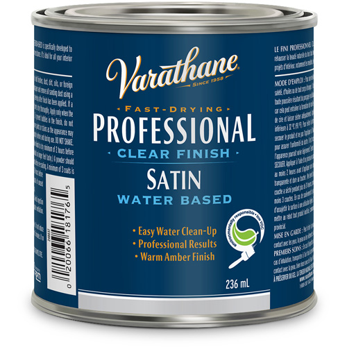 Fini professionnel Varathane, 236 ml, Transparent, Satin M & M Nord Ouest Inc