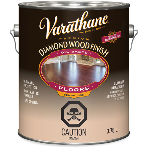 Varathane&reg; Diamond Wood Finish Floors Coating, 3.78 L, Clear, Semi-Gloss M & M Nord Ouest Inc