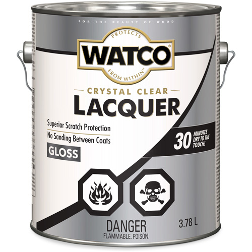 Laque pour bois Watco, 3,78 L, Transparent, Brillant M & M Nord Ouest Inc