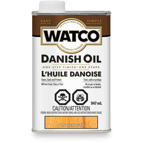 Watco&reg; Danish Oil, 947 ml, Natural, Transparent M & M Nord Ouest Inc