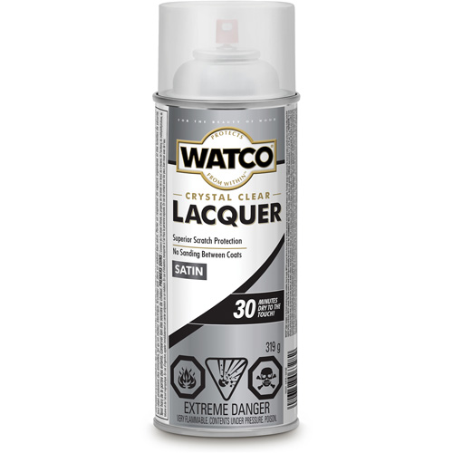 Watco&reg; Lacquer Wood Finish, 319 g, Clear, Satin M & M Nord Ouest Inc