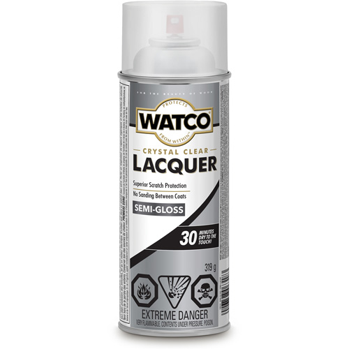 Watco&reg; Lacquer Wood Finish, 319 g, Clear, Semi-Gloss M & M Nord Ouest Inc