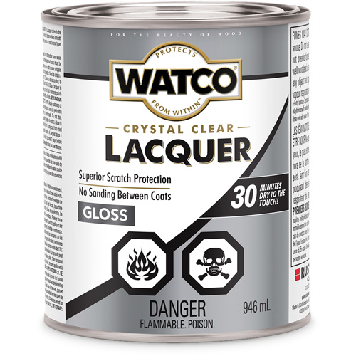 Watco&reg; Lacquer Wood Finish, 946 ml, Clear, Gloss M & M Nord Ouest Inc