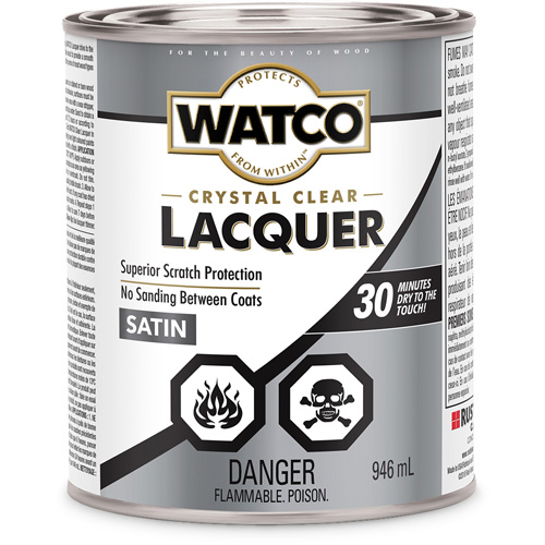 Laque pour bois Watco, 946 ml, Transparent, Satin M & M Nord Ouest Inc