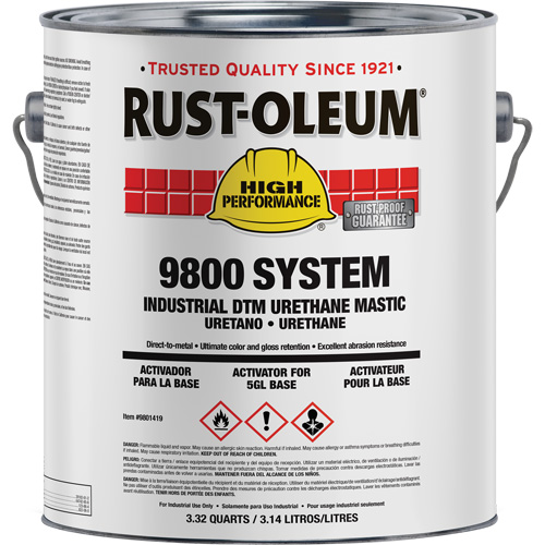 9800 System DTM Urethane Mastic Activator, 1 gal. M & M Nord Ouest Inc