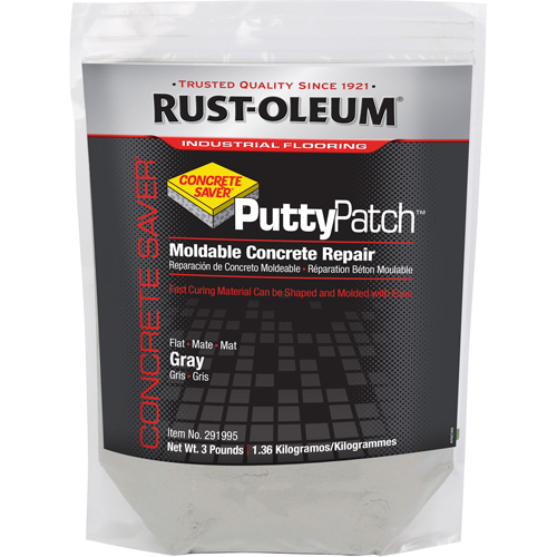 Concrete Saver Putty Patch Patching Material, Bag, Grey M & M Nord Ouest Inc