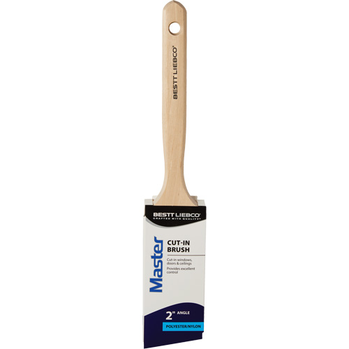 Master Cut-In Brush, Poly/Nylon, Wood Handle, 2" Width M & M Nord Ouest Inc