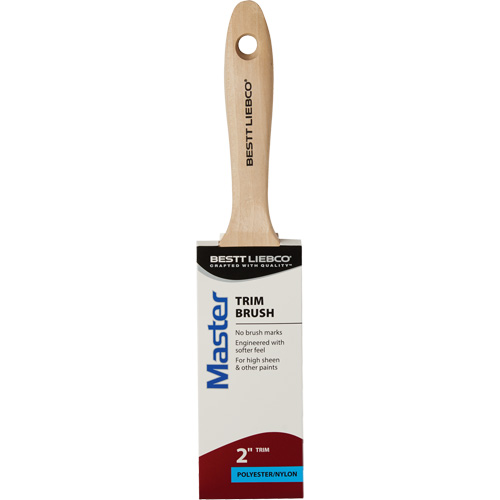 Master Trim Brush, Poly/Nylon, Wood Handle, 2" Width M & M Nord Ouest Inc