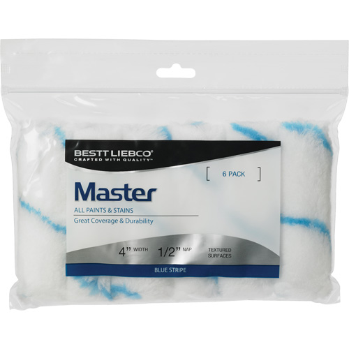 Mini couvre-rouleau &agrave; bande bleue Master, Nap 13 mm (1/2"), 101,6 mm (4") l M & M Nord Ouest Inc