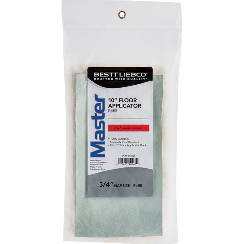 Tampon de rechange pour applicateur pour plancher en cuir d'agneau M & M Nord Ouest Inc