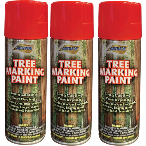 Aervoe 690 Fluorescent Tree Marking Paint, Fluorescent Red, 16 oz. M & M Nord Ouest Inc