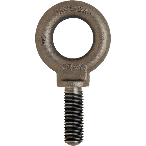 Eye Bolts, Uncoated Natural Finish, 1300lbs. (0.65 tons) Capacity M & M Nord Ouest Inc