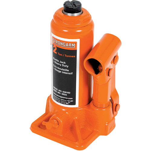 302A Cric-bouteille, 2 tonnes, Hydraulique &agrave; main, 12-1/2" Hauteur &eacute;lev&eacute;e M & M Nord Ouest Inc
