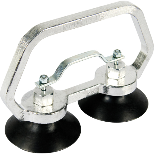 Vacuum Cups - Heavy-Duty Double Cup, 30 lbs. Capacity, 3", Pull-bar, 7" Handle Length M & M Nord Ouest Inc