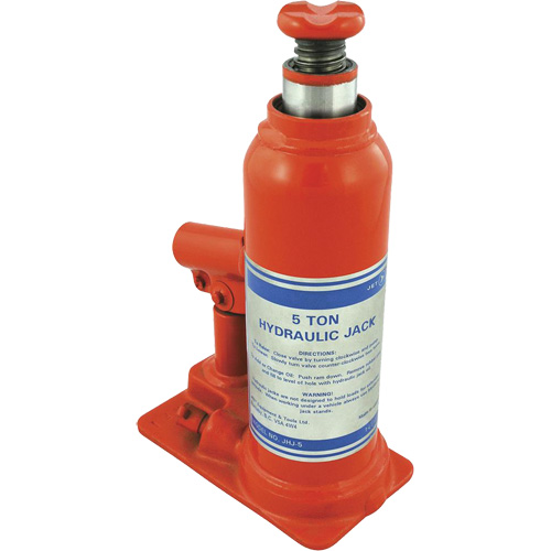JHJ-5 Super Heavy-Duty Bottle Jack, 5 Ton(s), 15-3/8" Raised Height M & M Nord Ouest Inc