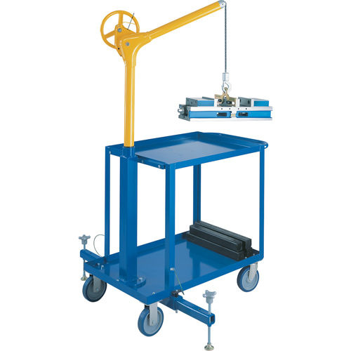 Tall Industrial Lifting Device with Mobile Cart, 500 lbs. (0.25 tons) Capacity M & M Nord Ouest Inc