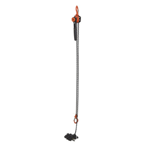 Mini palan &agrave; levier, Lev&eacute;e 15', Cabacit&eacute; 1000 lb (0,5 tonne), Chaîne en Acier M & M Nord Ouest Inc