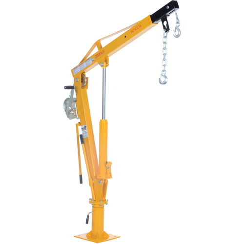 Grue &agrave; fl&egrave;che pour camion actionn&eacute;e par treuil, Capacit&eacute; de 1000 lb (0,5 tonne), Limite de 86-1/2" M & M Nord Ouest Inc