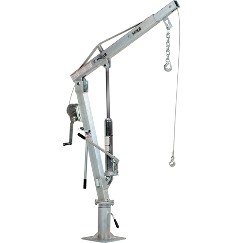 Winch Operated Truck Jib Crane, 500 lbs. (0.25 tons) Capacity, 99" Max. Clearance M & M Nord Ouest Inc