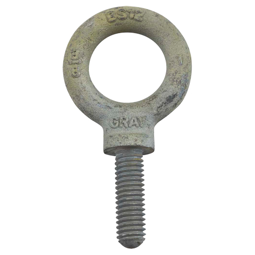 Eye Bolt, 2-13/16" Dia., 2" L, Galvanized, 7200 lbs. (3.6 tons) Capacity M & M Nord Ouest Inc