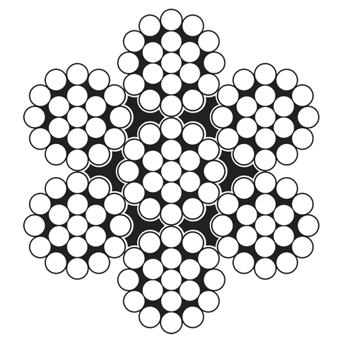 C&acirc;ble m&eacute;tallique, 500' (152,4 m) x 3/16", 4200 lb (2,1 tonnes), Galvanis&eacute; M & M Nord Ouest Inc