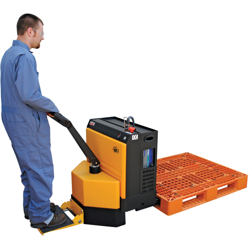 Fully Powered Electric Pallet Truck With  Stand-On Platform, 4500 lbs. Cap., 48" L x 30.25" W M & M Nord Ouest Inc