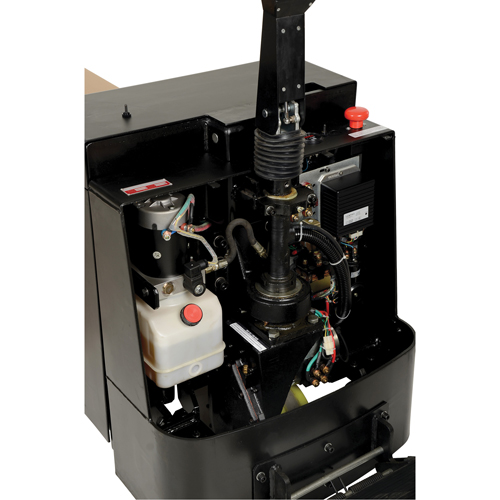 Transpalette &eacute;lectrique motoris&eacute; a/plateforme &agrave; conducteur debout, Capacit&eacute; 4500 lb, 96" lo x 30" la M & M Nord Ouest Inc