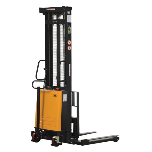 Fork Lift Stacker, Electric Operated, 2000 lbs. Capacity, 150" Max Lift M & M Nord Ouest Inc