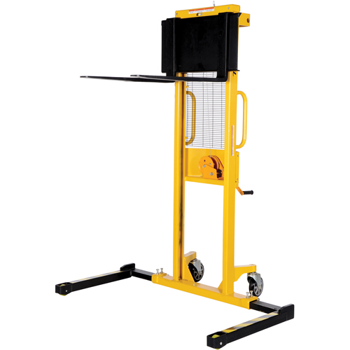 Manual Stacker, Hand Winch Operated, 770 lbs. Capacity, 60" Max Lift M & M Nord Ouest Inc