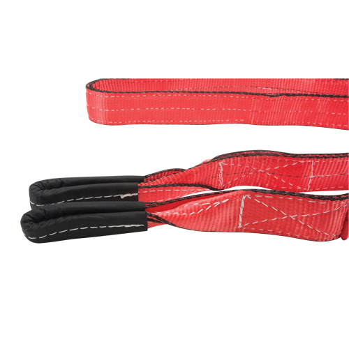 Polyester Sling, Double Ply, Twisted Eye, Type 4, 2'' W x 8' L, 6200 lbs. Vertical Cap. M & M Nord Ouest Inc
