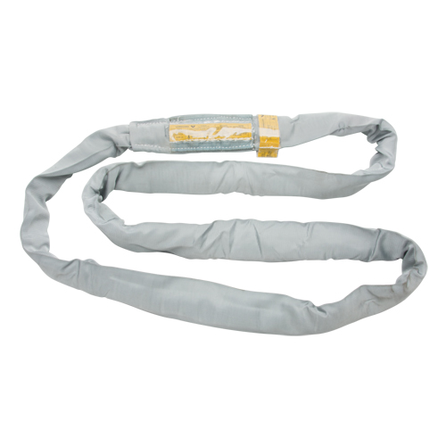 &eacute;lingue de levage en polyester ronde, Gris, 4" la x 6' lo, 32000 lb Charge verticale M & M Nord Ouest Inc