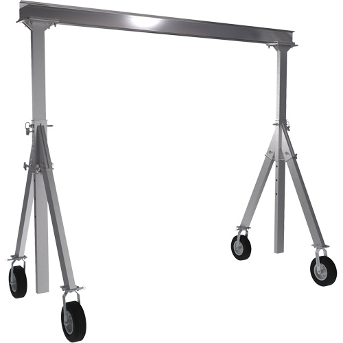 Adjustable Aluminum Gantry Crane, 10' L, 1500 lbs. (0.75 tons) Capacity M & M Nord Ouest Inc