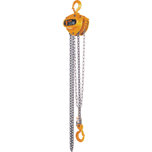 Kito Manual Chain Hoist, 15' Lift, 2000 lbs. (1 tons) Capacity, Steel Chain M & M Nord Ouest Inc
