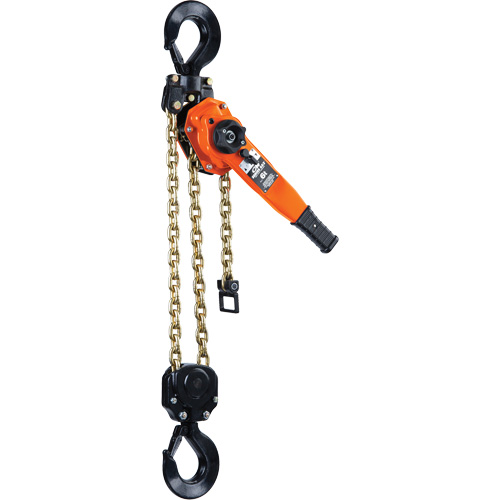 Series 653-A Ratchet Lever Hoist, 5' Lift, 12000 lbs. (6 tons) Capacity, Steel Chain M & M Nord Ouest Inc